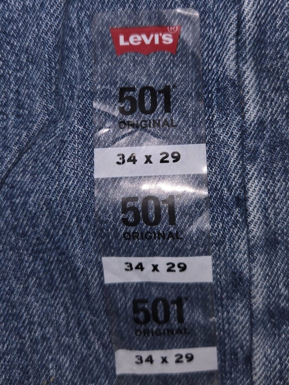 NWT Levi's 501 Original Fit Button Fly Denim Jeans - 34x29